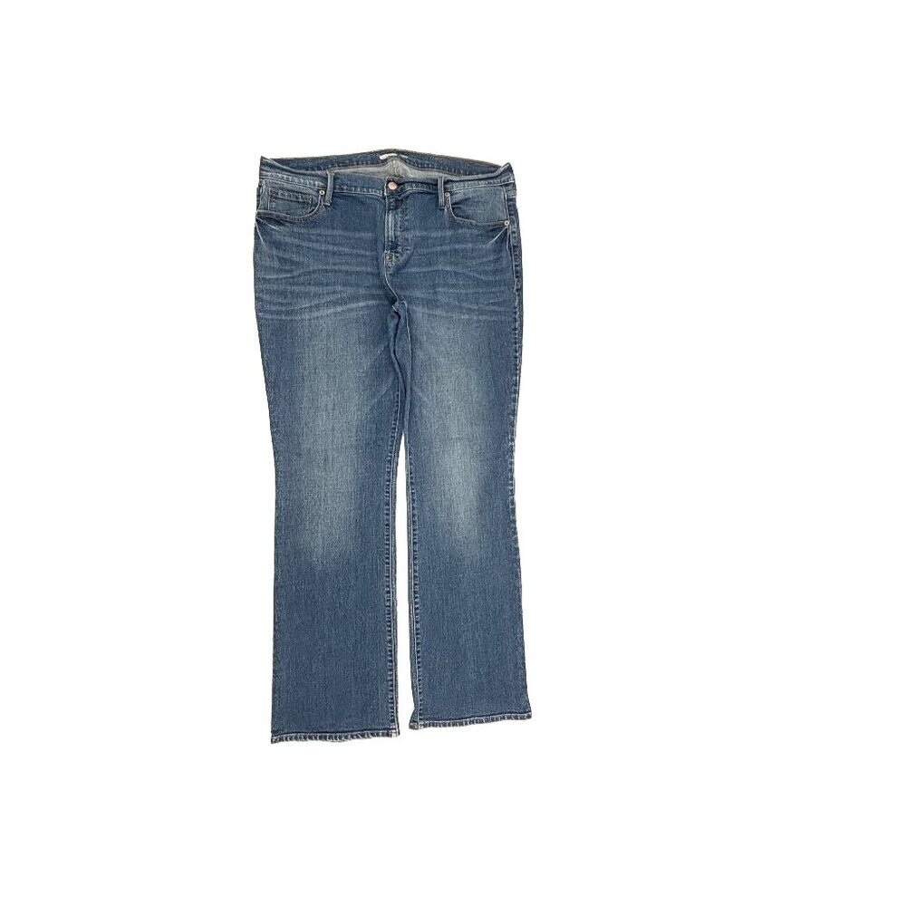 Old Navy Bootcut Jeans Womens 16 Blue Medium Wash‎ Denim High Rise 9251